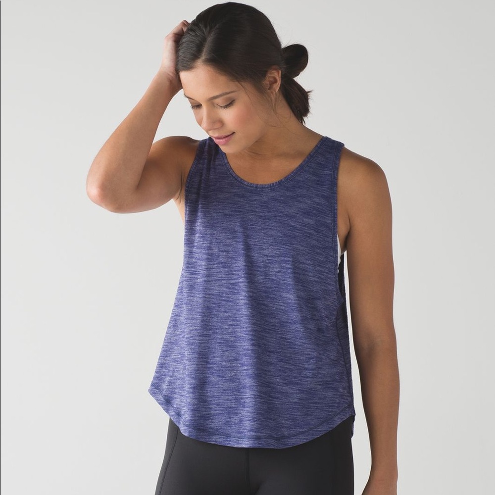 Lululemon Rush Hour Tank | Heathered Emperor Blue